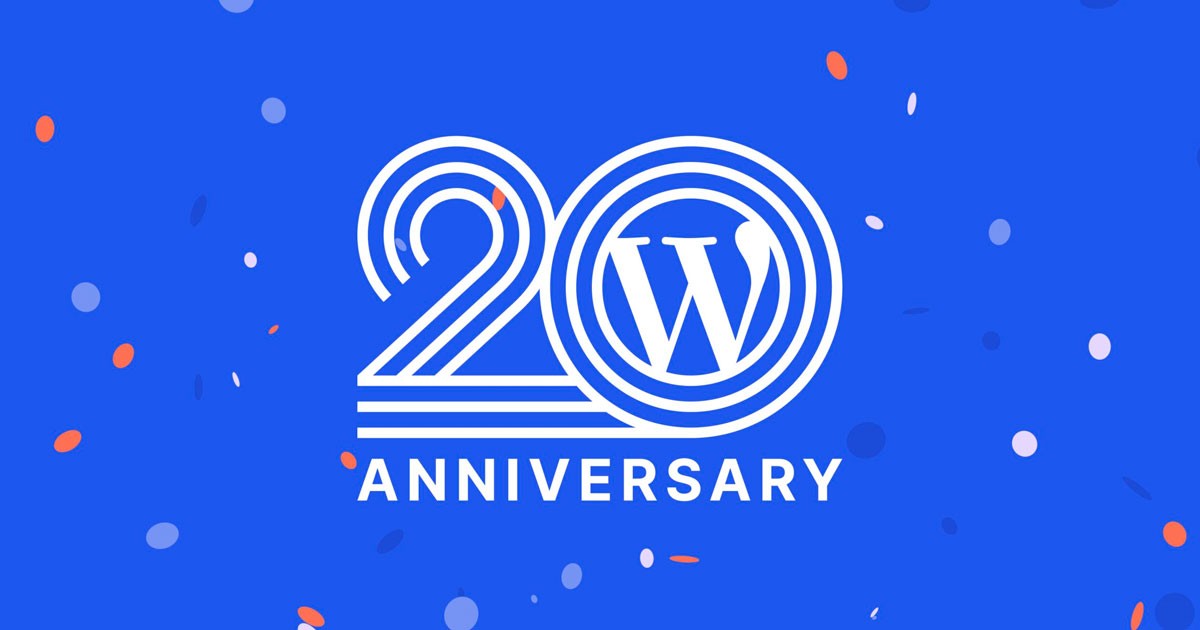 20 aniversario de WordPress