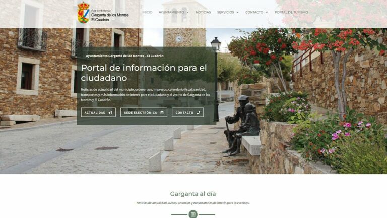 Web del Ayuntamiento de Garganta de los Montes (Madrid)