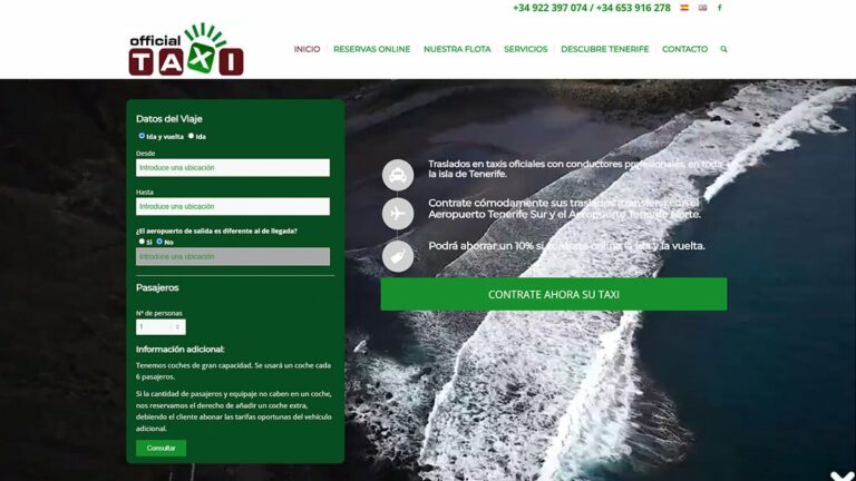 Gestión de flotas y aplicación de gestión online para Taxis de Granadilla